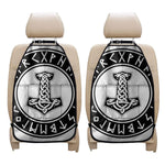 Black And White Mjolnir Print Car Seat Organizers