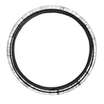 Black And White Mjolnir Print Car Steering Wheel Cover