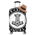 Black And White Mjolnir Print Luggage Cover