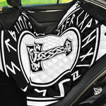 Black And White Mjolnir Print Pet Car Back Seat Cover