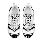 Black And White Mjolnir Print White Sneakers