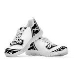 Black And White Mjolnir Print White Sneakers