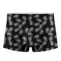 Black And White Monstera Pattern Print Men's Boxer Briefs