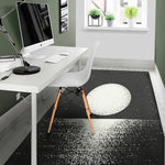 Black And White Moonlight Print Area Rug