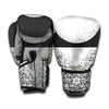 Black And White Moonlight Print Boxing Gloves