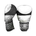 Black And White Moonlight Print Boxing Gloves