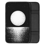 Black And White Moonlight Print Car Center Console Cover