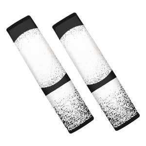 Black And White Moonlight Print Car Seat Belt Covers