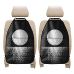 Black And White Moonlight Print Car Seat Organizers