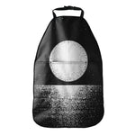 Black And White Moonlight Print Car Seat Organizers