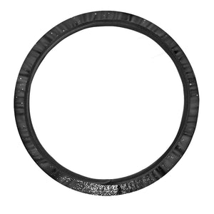 Black And White Moonlight Print Car Steering Wheel Cover