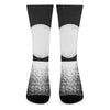 Black And White Moonlight Print Crew Socks