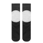 Black And White Moonlight Print Crew Socks