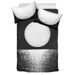 Black And White Moonlight Print Duvet Cover Bedding Set