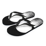 Black And White Moonlight Print Flip Flops