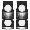 Black And White Moonlight Print Front and Back Car Floor Mats