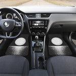 Black And White Moonlight Print Front and Back Car Floor Mats