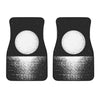 Black And White Moonlight Print Front Car Floor Mats