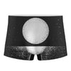 Black And White Moonlight Print Men's Boxer Briefs