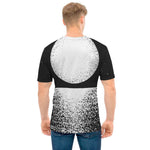 Black And White Moonlight Print Men's T-Shirt