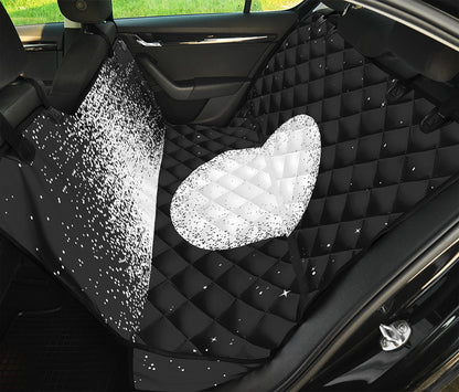 Black And White Moonlight Print Pet Car Back Seat Cover