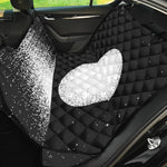 Black And White Moonlight Print Pet Car Back Seat Cover