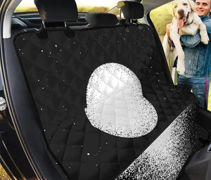 Black And White Moonlight Print Pet Car Back Seat Cover