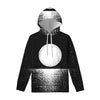 Black And White Moonlight Print Pullover Hoodie