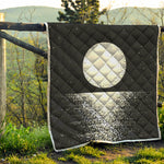 Black And White Moonlight Print Quilt