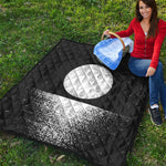 Black And White Moonlight Print Quilt