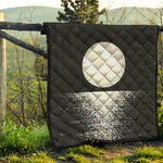 Black And White Moonlight Print Quilt