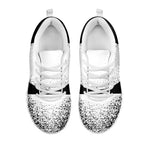 Black And White Moonlight Print White Sneakers