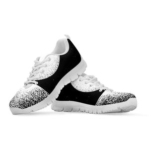 Black And White Moonlight Print White Sneakers