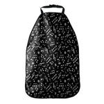 Black And White Music Note Pattern Print Car Seat Organizers