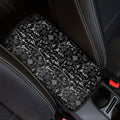 Black And White Mystic Wicca Print Car Center Console Cover