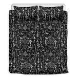 Black And White Mystic Wicca Print Duvet Cover Bedding Set