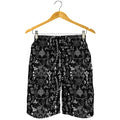 Black And White Mystic Wicca Print Men's Shorts