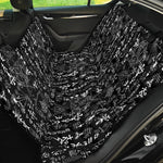 Black And White Mystic Wicca Print Pet Car Back Seat Cover