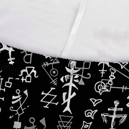 Black And White Mystic Wicca Print Sofa Cover