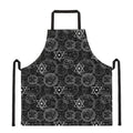 Black And White Mystic Witch Print Apron