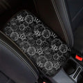 Black And White Mystic Witch Print Car Center Console Cover
