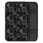 Black And White Mystic Witch Print Car Center Console Cover