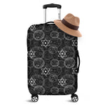 Black And White Mystic Witch Print Luggage Cover