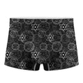 Black And White Mystic Witch Print Men's Boxer Briefs
