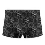 Black And White Mystic Witch Print Men's Boxer Briefs