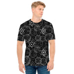 Black And White Mystic Witch Print Men's T-Shirt