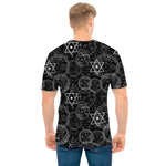 Black And White Mystic Witch Print Men's T-Shirt