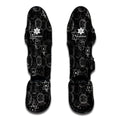 Black And White Mystic Witch Print Muay Thai Shin Guards