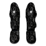 Black And White Mystic Witch Print Muay Thai Shin Guard