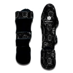 Black And White Mystic Witch Print Muay Thai Shin Guard